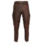 Pantalon En Cuir Homme Motard: Sécurité Et Confort Inégalés!