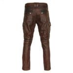 Pantalon En Cuir Homme Motard: Sécurité Et Confort Inégalés! - Marron / m