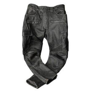 pantalon en cuir vintage lultime style pour passionnes de moto s jean homme 132 1