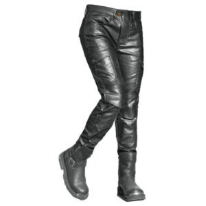 pantalon moto femme en cuir style et protection inegales sans protection 2xs 430 1