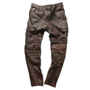 Pantalon Moto Homme: Style Audacieux Et Confort Inégalé! s / Marron