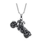 Pendentif Moto En Acier Inoxydable : Affichez Votre Style De Biker!