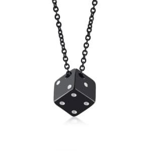 Pendentif Moto En Dé: Révélez Votre Style Audacieux! Noir