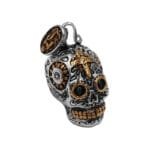 Pendentif Moto Tête De Mort Mexicaine En Acier Inoxydable: Style Fatal!