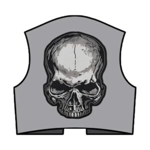 personnalisez votre style avec le patch brode thermocollant tete de mort brode 627 1