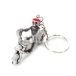 porte cle caoutchouc moto squelette pour les esprits excentriques portecle 385 1