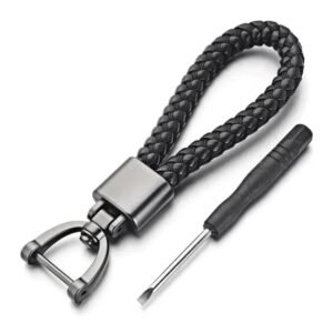 porte cle moto cuir elegance minimaliste pour bikers stylish noir portecle 986 1