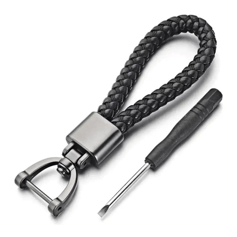 porte cle moto cuir elegance minimaliste pour bikers stylish noir portecle 986 1