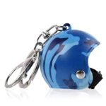 porte cle moto hommage aux cascadeurs des annees 90 camouflage bleu portecle 253 1