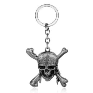 porte cle tete de mort affichez votre esprit biker argent portecle 394 1