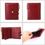portefeuille biker en cuir rouge originalite et securite a pression portefeuille 841 1