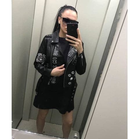 Affirmez Votre Style Avec Le Blouson Motard En Simili Cuir Femme! 1 veste biker femme en simili cuir