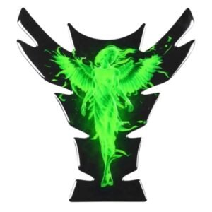 Protégez Votre Moto Avec L’élégant Ange Femme Vert !
