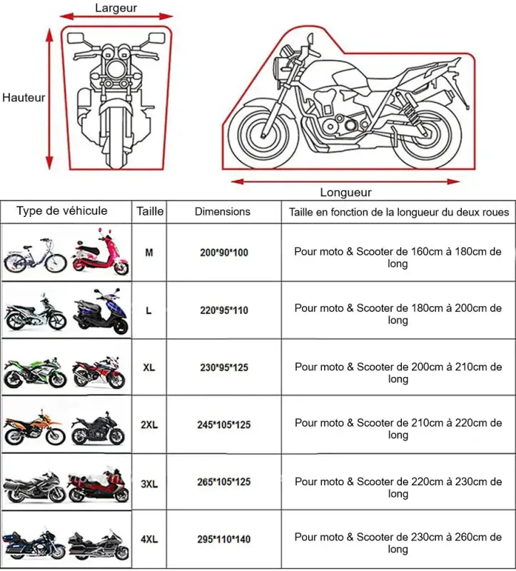 Protégez Votre Moto Avec Notre Bâche étanche à Protection Totale!