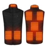 Réchauffez Vos Trajets Avec Notre Gilet Chauffant Moto! Noir - 8 Zones Chauffantes / s
