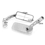 retroviseur moto en carbone elegance et performance pour scooter rectangulaire 657 1