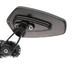 Rétroviseur Universel Noir Pour Moto Sportive : Vision Claire Et Sécurisée !
