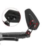 Rétroviseur Universel Noir Pour Moto Sportive : Vision Claire Et Sécurisée !