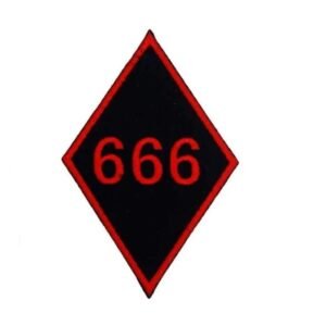 reveillez le diable en vous avec notre patch biker 666 noir rouge brode 239 1