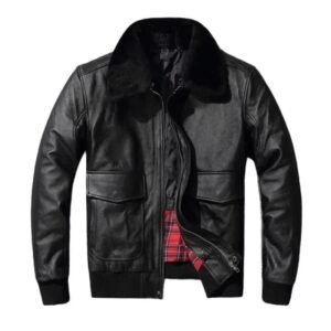 revelez votre style avec le blouson cuir noir aviateur chic s vestes pour homme 617 1