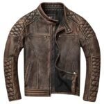 Revivez L’esprit Rebelle Avec Notre Blouson Cuir Biker Vintage !