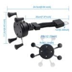 Support Téléphone Moto Flexible Avec Rotation 360° Pour Le Roadtrip!