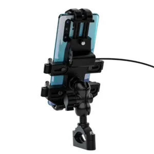 Support Téléphone Moto Futuriste Avec Chargeur : Style Et Performance!