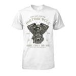 T-shirt Biker: Adoptez Un Design Audacieux Pour Les Passionnés De Moto! Blanc / s