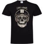 T-shirt Biker Life Long: Confort Ultime Pour Vos Aventures à Moto! s