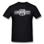 T-shirt Route 66: L’esprit D’aventure Pour Homme Biker! Noir / s