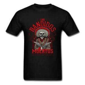 Tee-shirt Bandidos: Liberté Et Confort Pour Les Vrais Bikers! - Noir / Xs