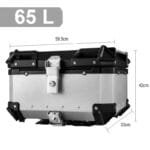 Top Case Moto Universel Chromé: Alliez Style Et Protection!