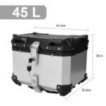 Top Case Moto Universel Chromé: Alliez Style Et Protection!