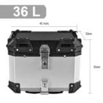 Top Case Moto Universel Chromé: Alliez Style Et Protection!