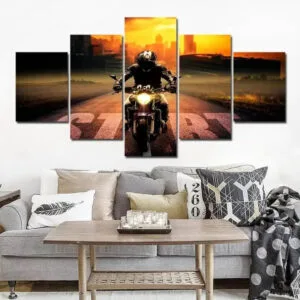 Transformez Votre Espace Avec Notre Tableau Moto Street Biker !