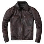 Veste Biker Cuir Vintage: élégance Intemporelle à Porter!