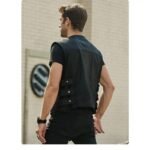 Veste Biker En Cuir élégante Pour Homme – Confort Et Style Assurés!
