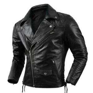 veste biker en cuir noir type perfecto pour un style intemporel s vestes pour homme 474 1