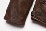 veste biker en cuir vintage camel marron elegance au quotidien vestes pour homme 527 1