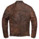 veste biker en cuir vintage camel marron elegance au quotidien vestes pour homme 919 1