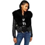 veste biker femme en cuir elegance et chaleur irresistibles noir s vestes 312 1