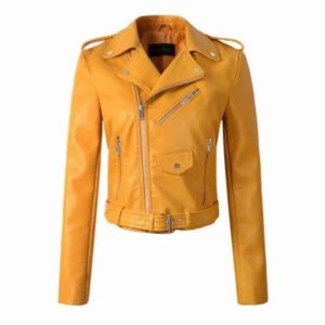 Veste Biker Femme Jaune: Osez Le Soleil Et La Confiance! s