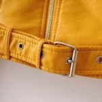 veste biker femme jaune osez le soleil et la confiance vestes pour femme 692 1