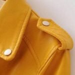 veste biker femme jaune osez le soleil et la confiance vestes pour femme 778 1