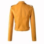 veste biker femme jaune osez le soleil et la confiance vestes pour femme 970 1