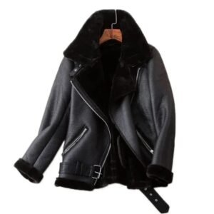 veste biker fourrure alliez style rebelle et luxe elegant noir s vestes pour femme 370 1