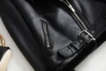 veste biker fourrure alliez style rebelle et luxe elegant vestes pour femme 232 1