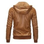 veste biker homme a capuche en simili cuir soyez pret pour la route vestes pour homme 127 1