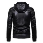 veste biker homme a capuche en simili cuir soyez pret pour la route vestes pour homme 831 1
