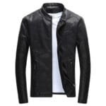 Veste Biker Homme: élégance Et Confort En Simili Cuir Motard! - Noir / m